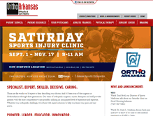 Tablet Screenshot of orthoarkansas.com